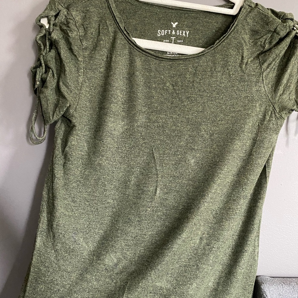 Aerie soft & sexy olive tshirt